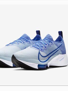 Womens Nike Air Zoom Tempo Next% Flyknit Running Shoe Royal Pulse Blue 7.5